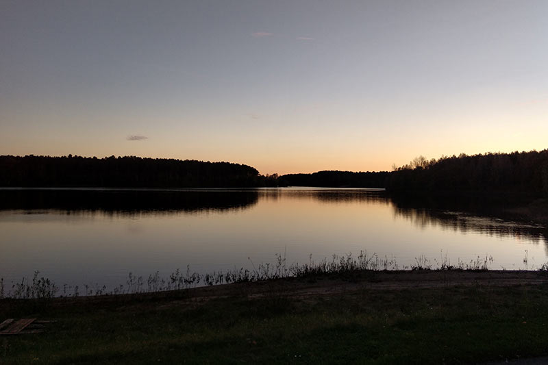 Borker See am Abend